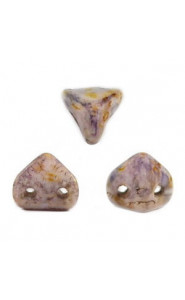 Les perles par Puca® Super-kheops beads Opaque Mix Rose Gold Ceramic Look 03000/15695